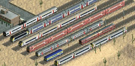 9 Different types of trains / wagons. And still more to come.