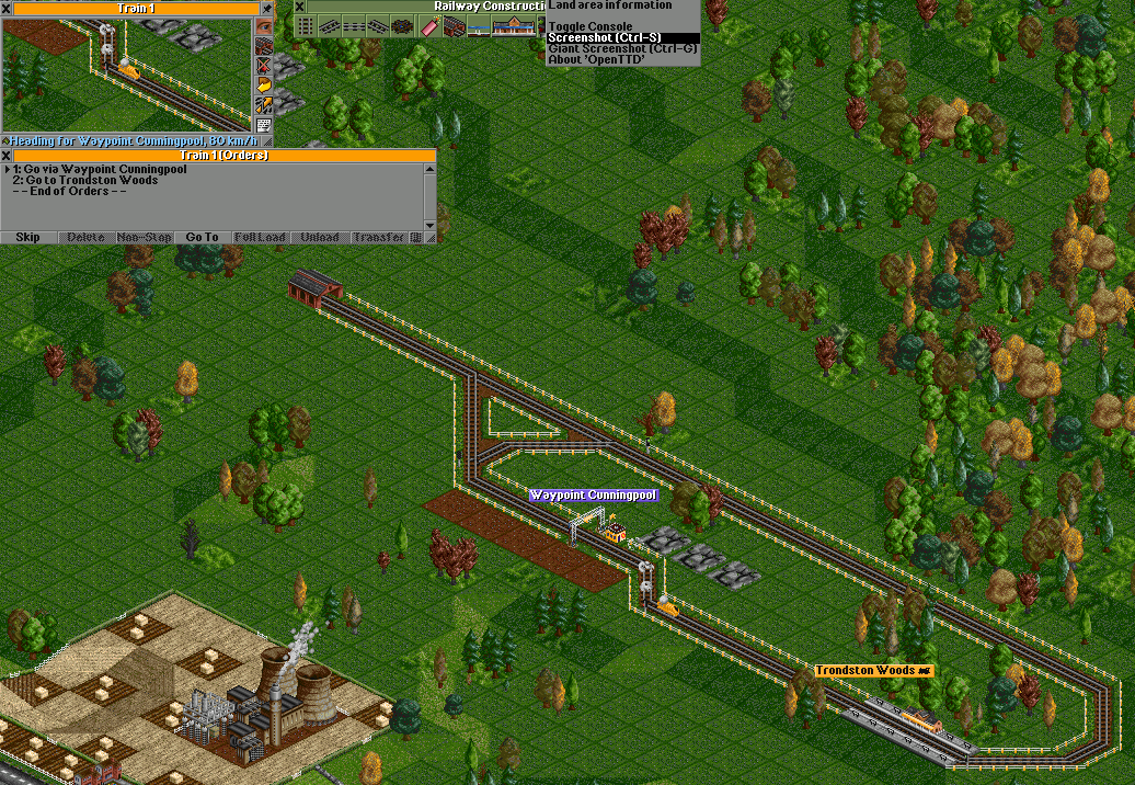 The train passes through the new waypoint without recognising it