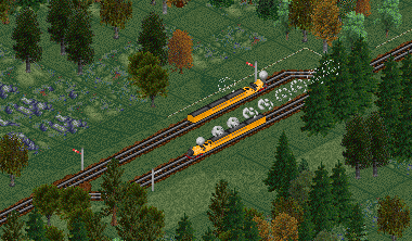 We didn’t have enough money to double-track, so these small loops will have to do